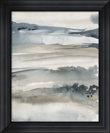Framed Foggy Horizon I Print