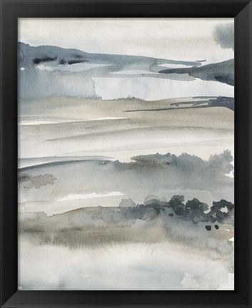 Framed Foggy Horizon I Print