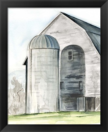 Framed Weathered Barn I Print