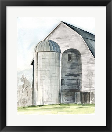 Framed Weathered Barn I Print