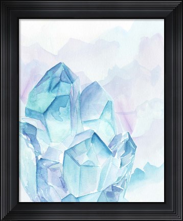 Framed Crystal Facets II Print