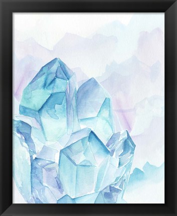 Framed Crystal Facets II Print