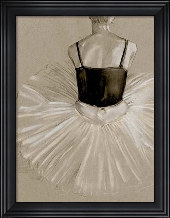 Framed Black Leotard II Print