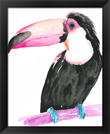 Framed Technicolor Toucan II Print