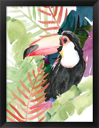 Framed Toucan Palms I Print