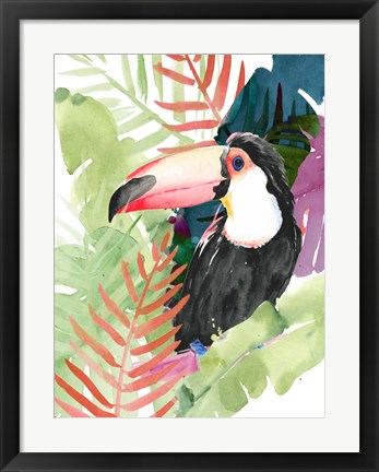 Framed Toucan Palms I Print