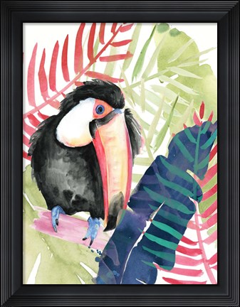 Framed Toucan Palms II Print