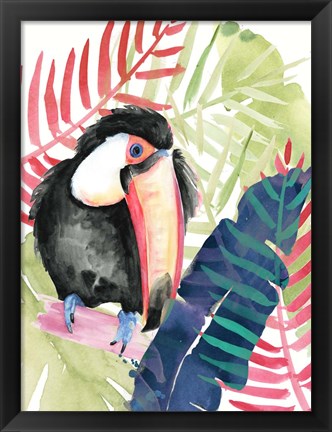 Framed Toucan Palms II Print
