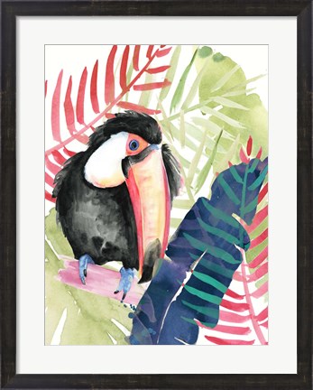 Framed Toucan Palms II Print