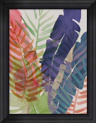 Framed Electric Palms I Print