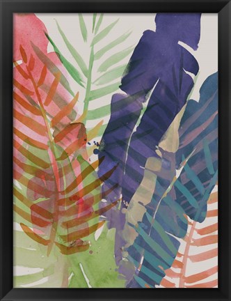 Framed Electric Palms I Print