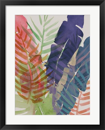 Framed Electric Palms I Print