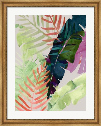 Framed Electric Palms II Print