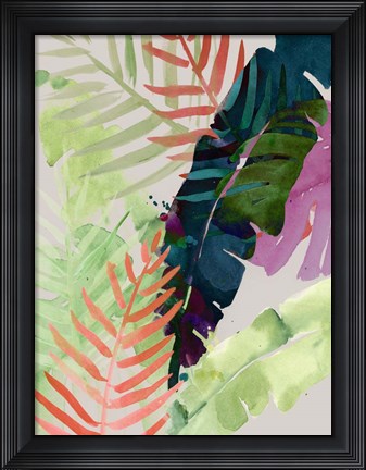 Framed Electric Palms II Print