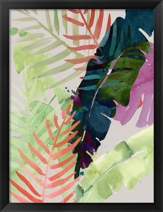 Framed Electric Palms II Print