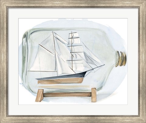Framed Sail the Seas I Print