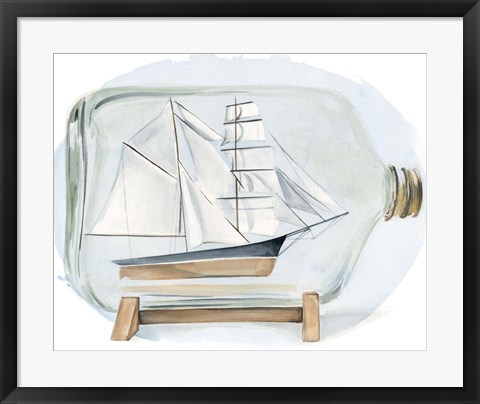 Framed Sail the Seas I Print