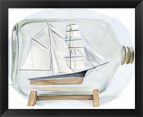 Framed Sail the Seas I Print