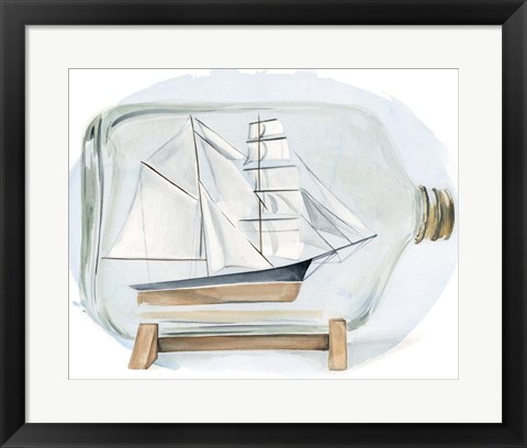 Framed Sail the Seas I Print