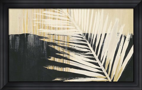 Framed Golden Raffia II Print