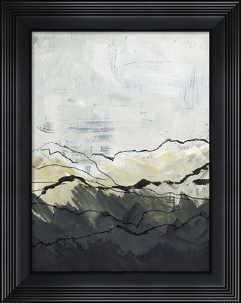 Framed Winter Mountains I Print