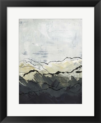 Framed Winter Mountains I Print