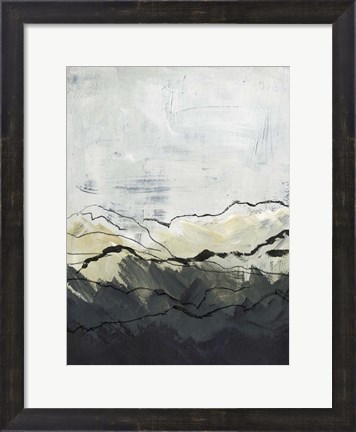 Framed Winter Mountains I Print