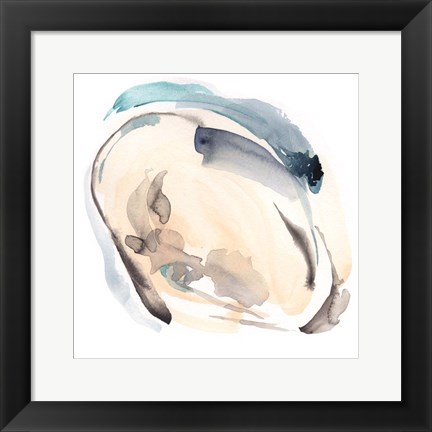 Framed Sandy Sea I Print