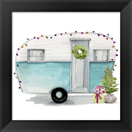 Framed Christmas Cars II Print