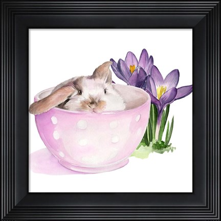 Framed Bunny Crossing II Print