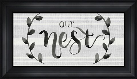 Framed Our Nest is Blessed I Print