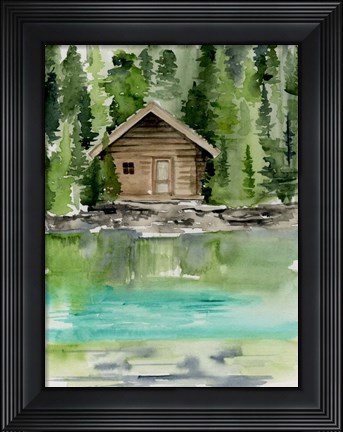 Framed Lake Views II Print