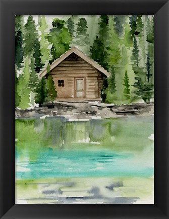 Framed Lake Views II Print