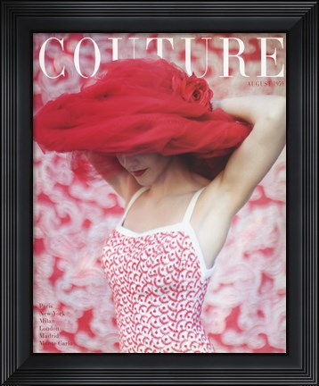 Framed Couture August 1959 Print