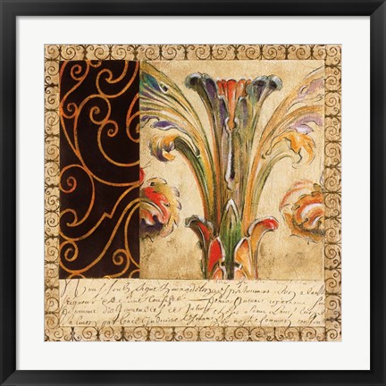 Framed Antique French Manuscript II Print