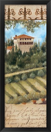 Framed Tuscany Villa II Print