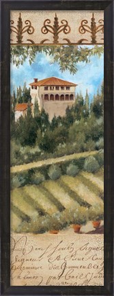 Framed Tuscany Villa II Print