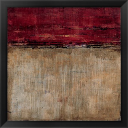 Framed Pompeian Red Print