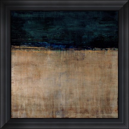 Framed Pompeian Teal Print