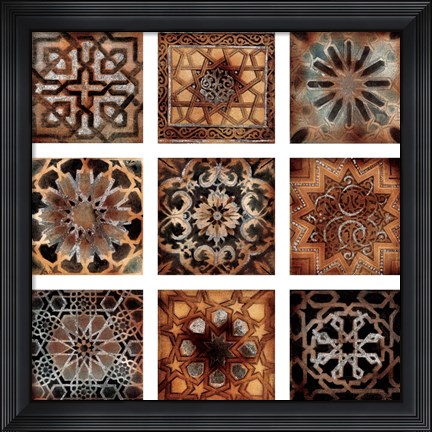 Framed Turkish Tiles Print