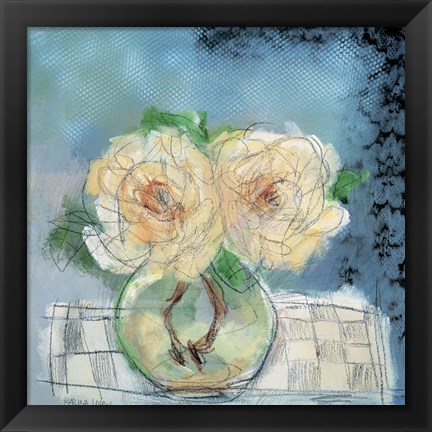 Framed Roses II Print