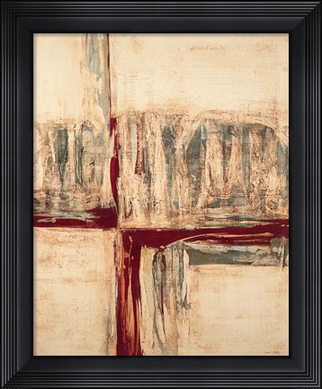 Framed Red Crossing Print