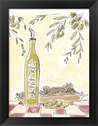 Framed Olio della Cucina II Print