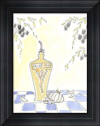 Framed Olio della Cucina III Print