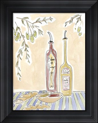 Framed Olio della Cucina IV Print