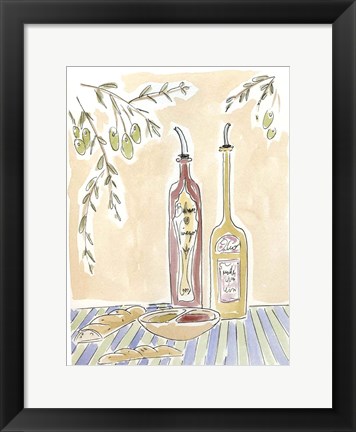 Framed Olio della Cucina IV Print