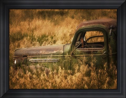 Framed Farm &amp; Field V Print