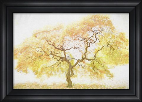 Framed Golden Tree Print
