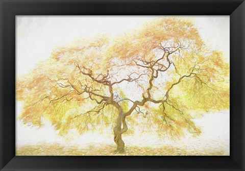 Framed Golden Tree Print