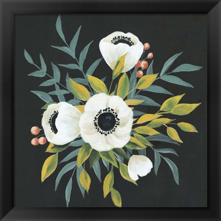 Framed Anemone Posy II Print